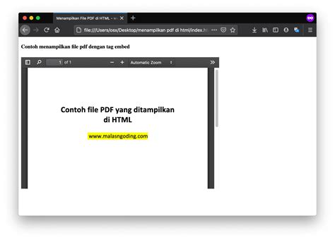 Cara Menampakkan PDF di PHP